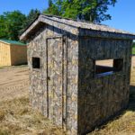 Square Camo Metal Hunting Blind