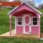 Pink Playhouse In A Lawn
