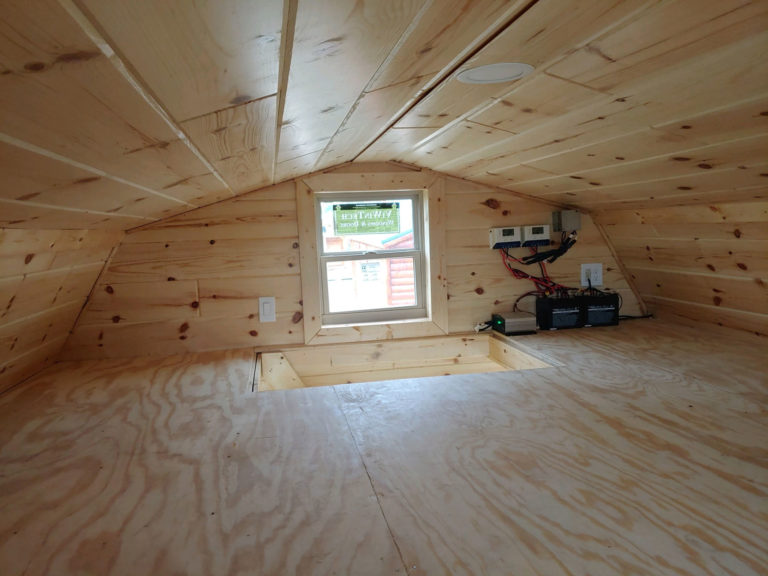 See the inside of a Log Cabin/tiny home for sale near Ludington MI.