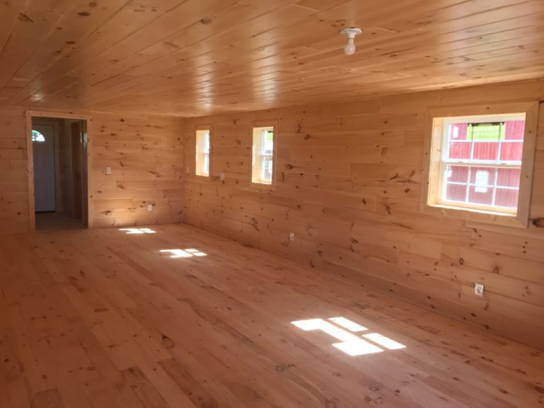 Inside Log Cabin for sale near Big Rapids MI.