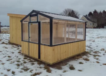 A custom-built greenhouse built by ProCraft Structures.
