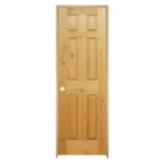 6 panel pine pre-hung interior door